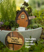 Fairy Door, Window & Secret Garden Sign Set