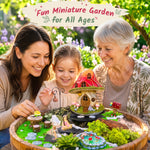 Magical Mushroom Fairy Garden Set — Solar Fairy House with 20+ Pieces