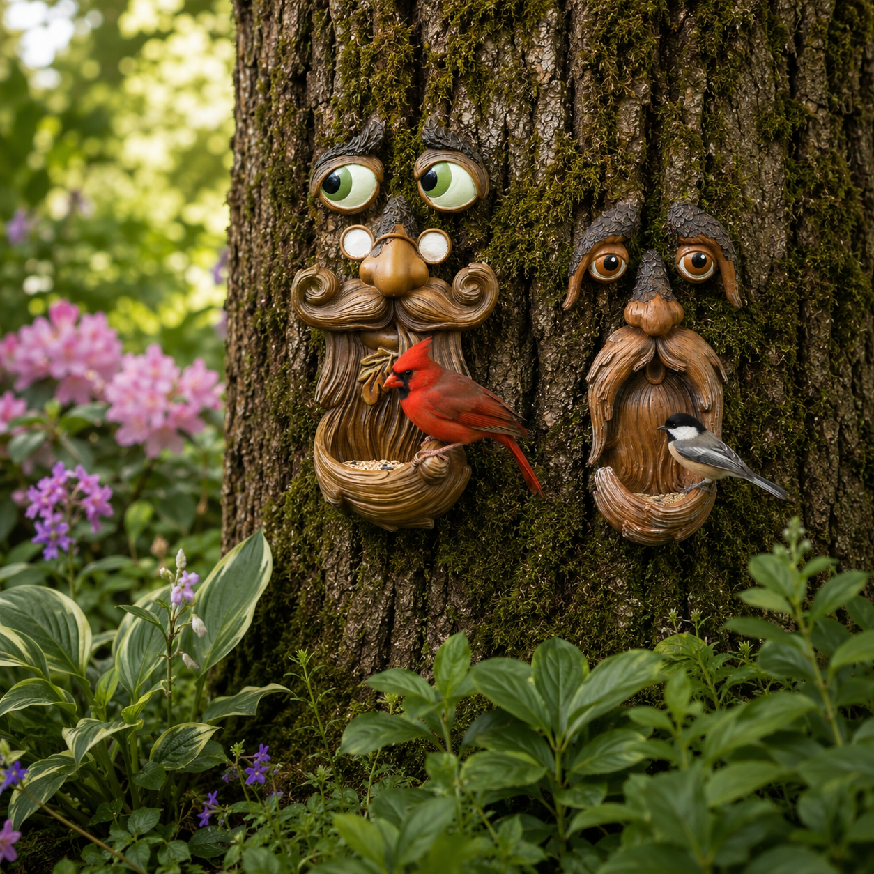 Tree Magic Duo – Bird Feeder Tree Face Bundle