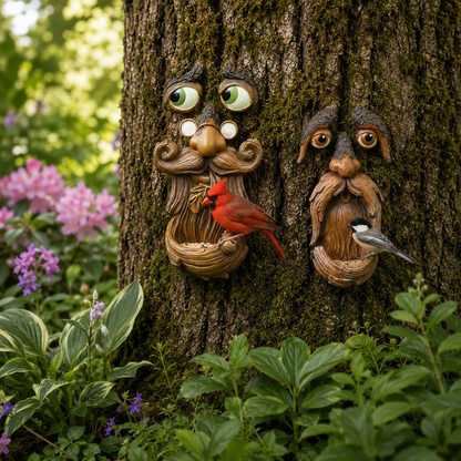 Tree Magic Duo – Bird Feeder Tree Face Bundle