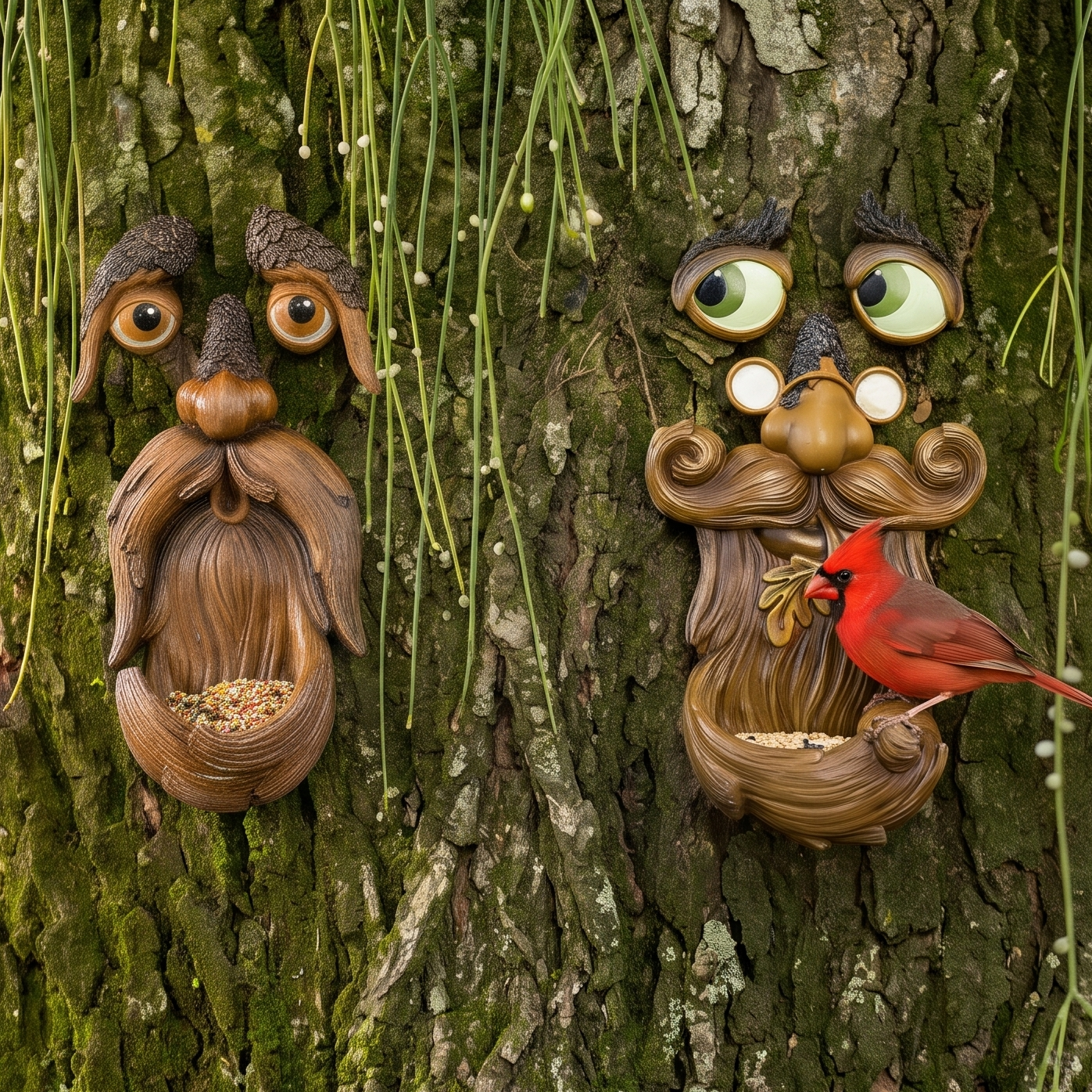 Tree Magic Duo – Bird Feeder Tree Face Bundle